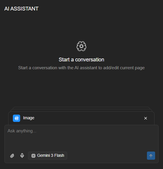 A sophisticated AI-powered website builder interface showing real-time visual editing and a chat assistant panel